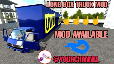 long truck bussid mod bus simulator indonesia yourchannel youtube