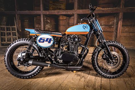 ‘no 64 Yamaha Xs650 Dirt Tracker H Garage Pipeburn