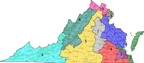 Map Of Virginia Congressional Districts World Map