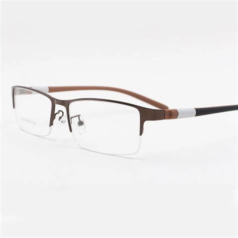 Bclear Mens Rectangle Eyeglasses Semi Rim Alloy Tr90 Gp8300 Eyeglass Frames For Men