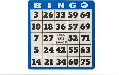 Large Print Bingo Card Toys And Games