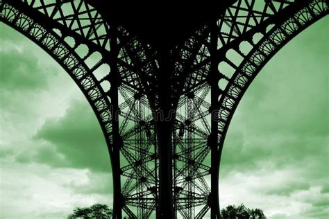 At The Foot Of The Eiffel Tower Is Park Stock Photo Image Of Monument