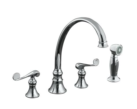 Kohler's kitchen faucets are available in a wide range of styles and finishes. KOHLER Revival Kitchen Sink Faucet In Polished Chrome ...