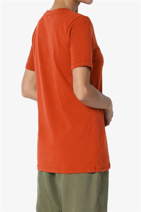 themogan womens basic cotton span crew neck relaxed fit tee tunic length t shirt ebay