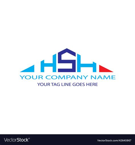 Hsh Letter Logo Creative Design With Graphic Vector Image