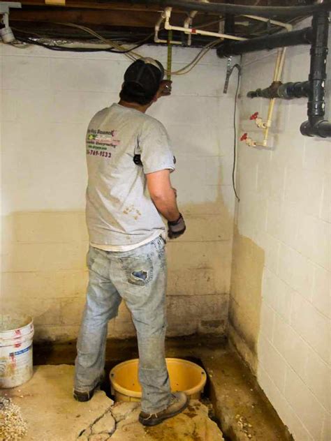 Basement Waterproofing Sump Pump And Waterguard Installation In