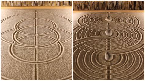 Mesmerizing Geometric Zen Garden Sand Designs