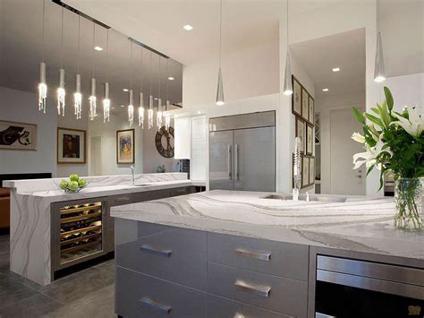 Grey and white are a harmonious combination that would look perfect with excessive sharpness. 24+ Grey Kitchen Cabinets Designs, Decorating Ideas ...