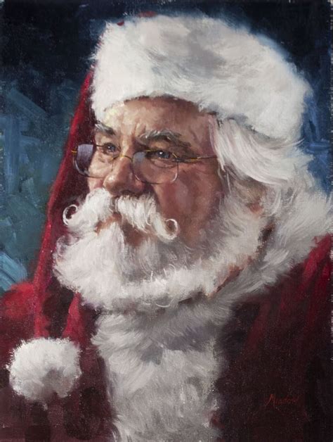 Here Is A New Piece Going Out To The Gallery I Like To Paint A Santa