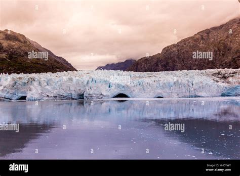 Marjorie Glacier In Glacier Bay National Park Alaska Usa Stock Photo