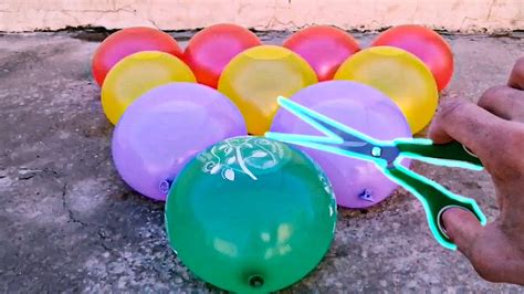Pop Water Balloons Popping Balloon Slow Motion Youtube