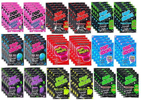Buy Pop Rocks Crackling Candy Variety Pack 72 Pack Of Classic Popping