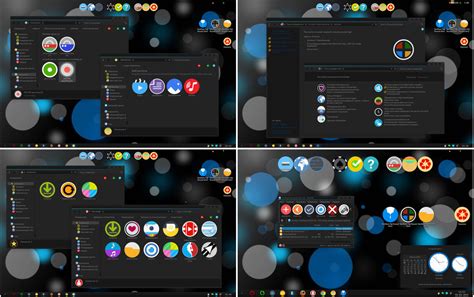 Flat Round Skinpack For Win7 Released Skin Pack Theme For Windows 11 And 10