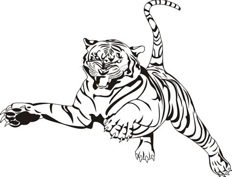 Printable Tiger Coloring Page Photo Animal Place