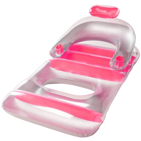 Easiest pool float to get on and get off of while in the water. 66" Inflatable Deluxe Lounge Chair - Assorted Colors ...