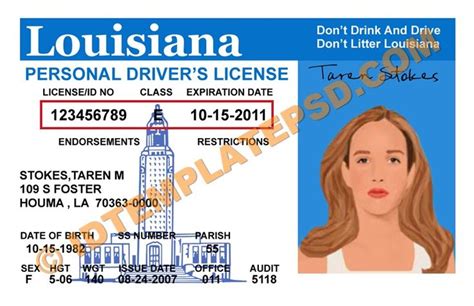 How To Make A Fake Louisiana Drivers License Yellowtim
