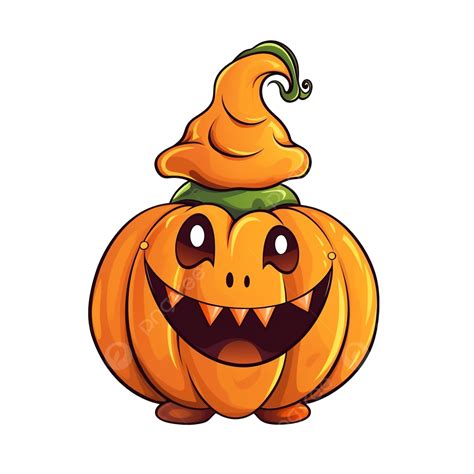 Halloween Party Pumpkin Character Halloween Vector Illustration Cute