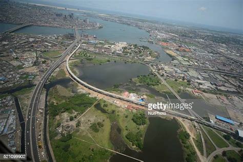 Lagos Nigeria Aerial Photos And Premium High Res Pictures Getty Images