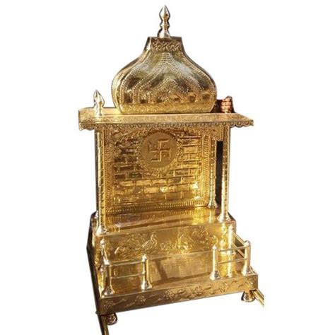 Golden 12 X 18 Inch Brass Home Temple Rs 9000 Piece Dharmik Nagri