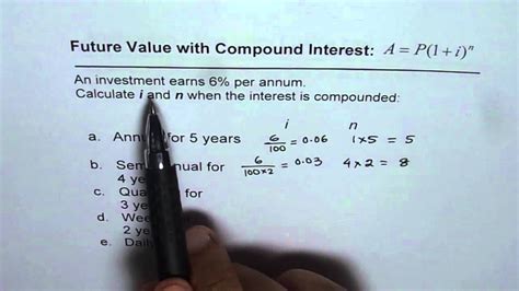 Understand Interest Rate And Compounding Period For Future Value