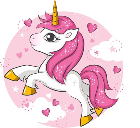 Love Heart Unicorn Fairytale Wall Sticker