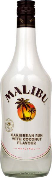 Malibu is based on rectified white barbados rum blended with natural coconut extracts and presented in a iconic opaque white bottle with the palm tree logo. Malibu White Rum & Coconut - DrinksDirect.com