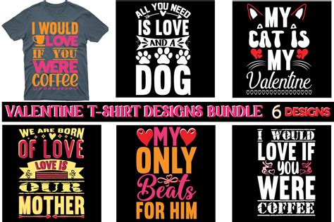 Valentines T Shirt Designs Bundle Graphic By Monnaj Art · Creative Fabrica