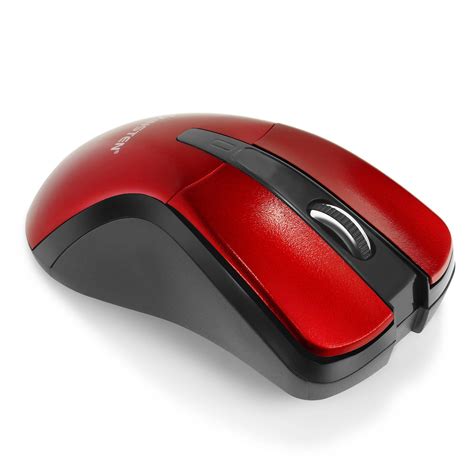 Insten Red 24g Cordless 4 Keys Wireless Optical Mouse With 800 1200
