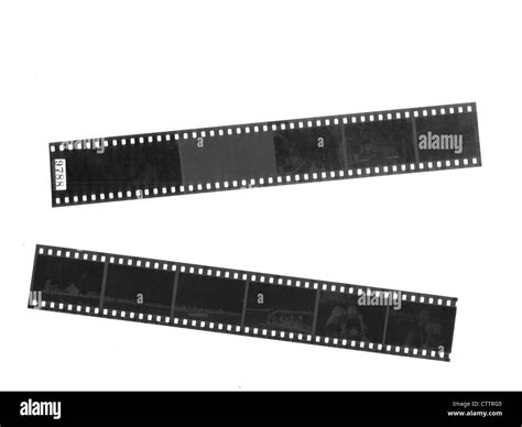 35mm Negative Film Strip With Images And All Negative Details Stock