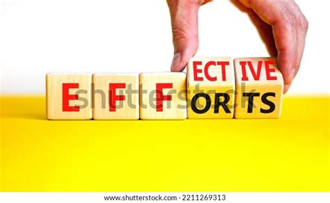 Effective Efforts Symbol Concept Words Effective Stock Photo 2211269313
