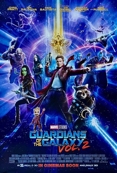 Original Guardians Of The Galaxy Vol 2 Movie Poster Marvel Studios