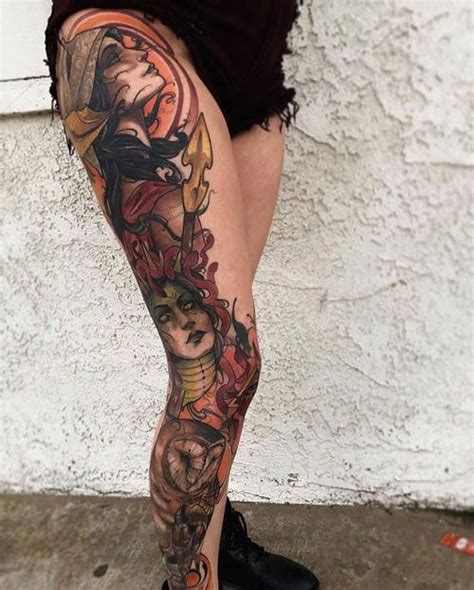 Big Thigh Tattoos For Girls Best Thigh Tattoos For Women Cute Leg Ta