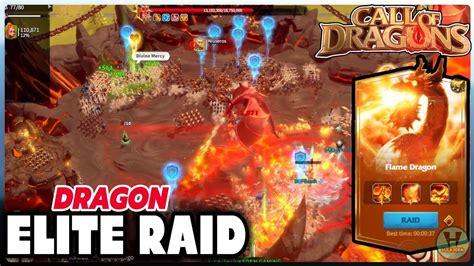 Call Of Dragons Ss1 Elite Raid Flame Dragon Challenge Success Youtube