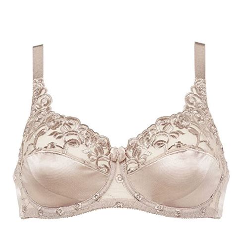 Naturana Satin Underwired Bra Lace Non Padded Full Cup Everyday Bras
