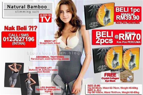 Laney kelly bamboo charcoal slimming suit 2 in 1. Intan Beauty World: Natural Bamboo Charcoal Slimming Body Suit