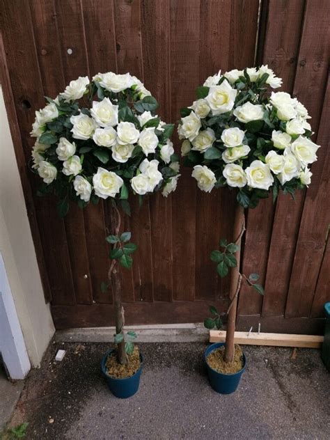 Fake Potted Rose Flower Tree For Weddings Or Decoration In Taunton