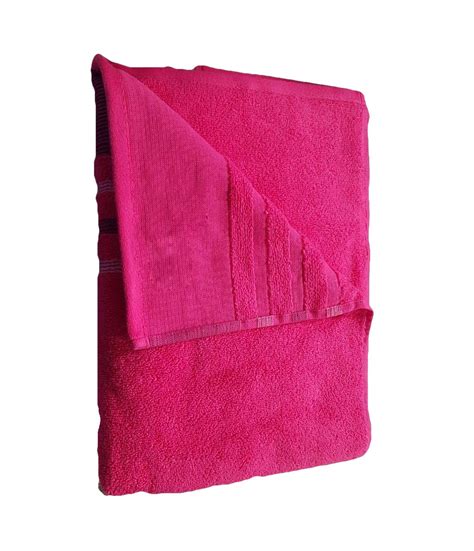 Sai Overseas 425 Gsm 100 Cotton Large Bath Towel 75 X 150cm Pink