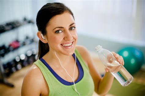 Woman Drinking Water After Workout Johnson Fitness And Wellness