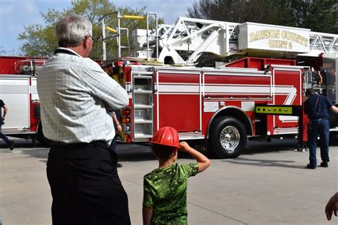 Dawson County Fire Department Holds Push In Ceremony For New Ladder