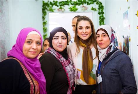Queen Rania Visits Womens Protection And Empowerment Center