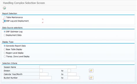 Sap Abap Central Easy Handling Of Complex Selection Screen