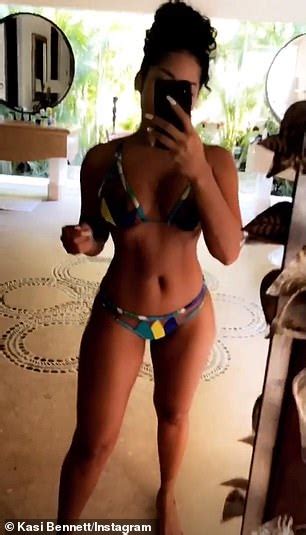 Usain Bolt And Stunning Bikini Clad Girlfriend Kasi Bennett Enjoy Sun Kissed Break In Mexico