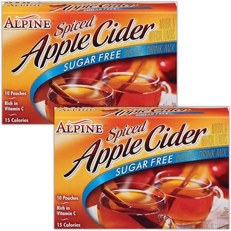 Alpine Original Spiced Apple Cider Instant Drink Mix Single Serve K Cups 12 Ct