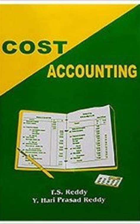 Buy Cost Accounting Book Ts Reddyhari Prasad Reddy Y 9381430136