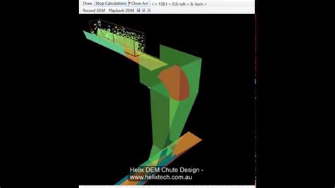 Helix Dem Transfer Chute Design Lump And Fines 8000tph Youtube