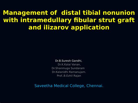 Pdf Management Of Distal Tibial Non Union With Intramedullary Fibular