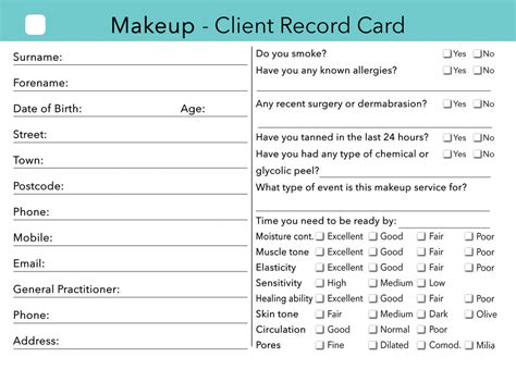 makeup consultation sheets saubhaya makeup