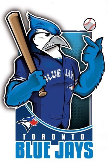 Toronto Blue Jays Baseball Blue Jay With Bat And Ball