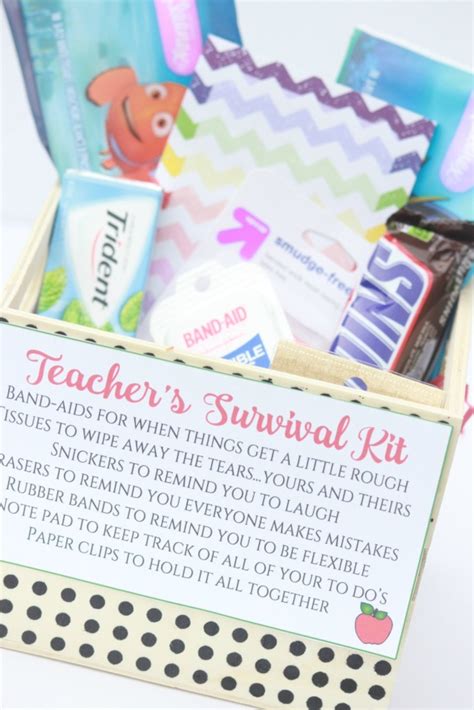 {free Printable} Teacher Survival Kit Leah With Love