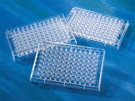 Microplate 96 Well Polystyrene Clear Flat Bottom Not Treated With Lid Sterile Bulk Baria
